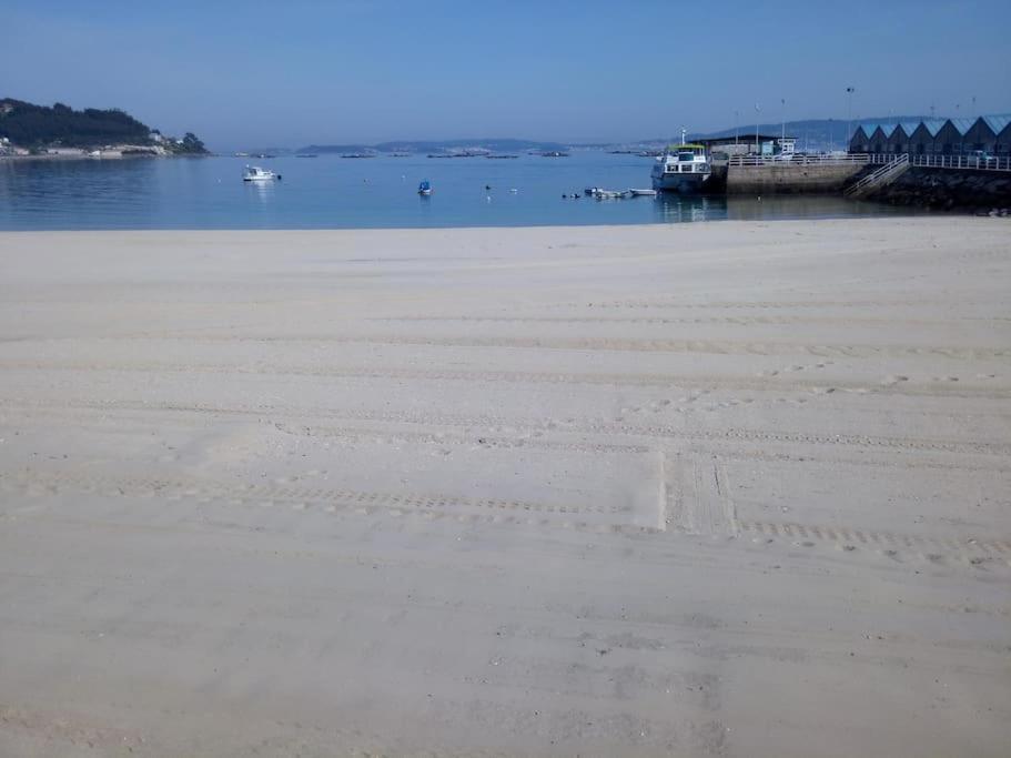 Apartamento Con Terraza Y Vistas Al Mar Bueu Buitenkant foto